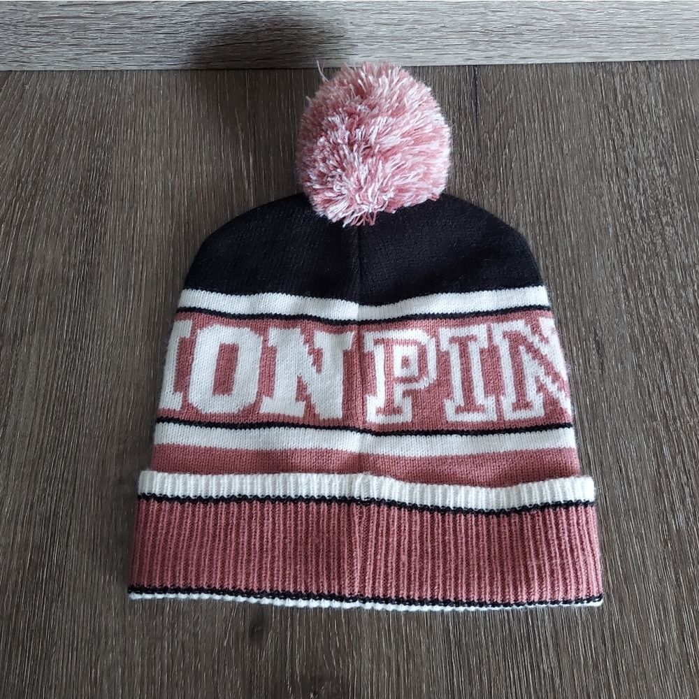 Victoria's Secret Pink Nation Pom Pom Beanie - Picture 4 of 4